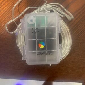 Pack of 5- 12 foot led strip lights, battery operated